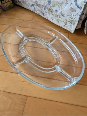 Vtg Abbott Divided Serving Platter